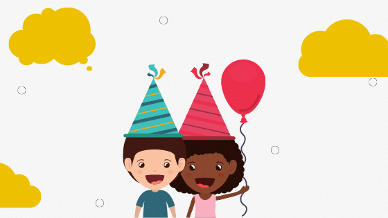 Uitnodiging voor een kinderfeestje